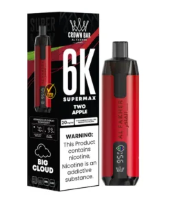 Al Fakher Supermax 6000 Puffs Jednorazowy Vape (opakowanie 10 sztuk)