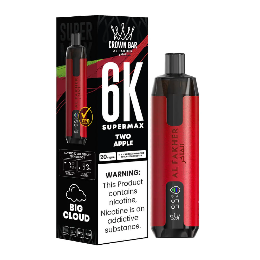 Al Fakher Supermax 6000 Puffs Jednorazowy Vape (opakowanie 10 sztuk)