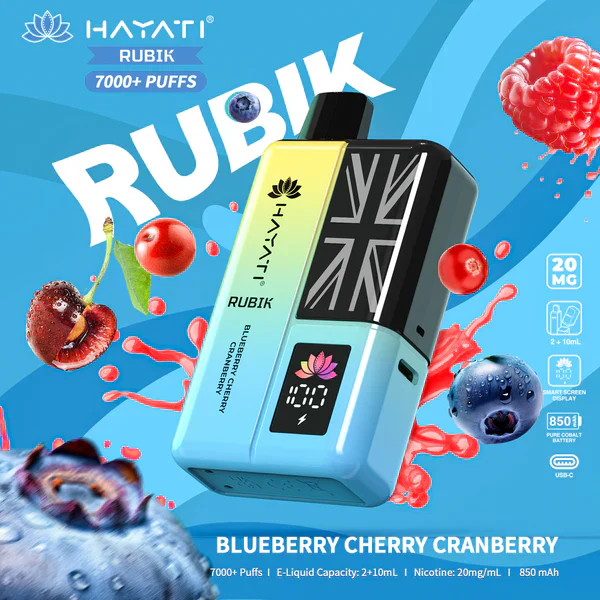 Hayati Rubik 7000 Puffs Jednorazowy Vape (opakowanie 10 sztuk)