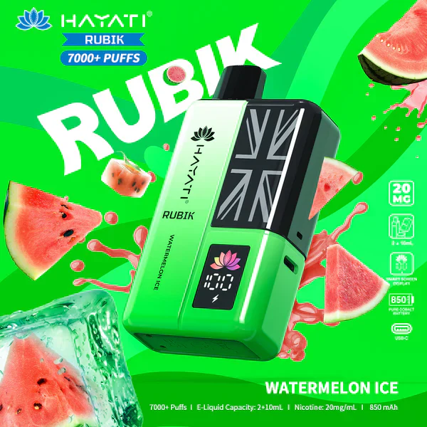 Hayati Rubik 7000 Puffs Jednorazowy Vape (opakowanie 10 sztuk)